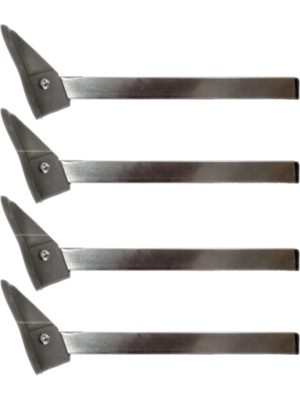 Mikasso Katlanır Metal Yer Sofrası Ayağı (4 Adet) Metalik