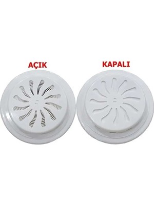 Mikasso Ayarlı Cam Menfezi Doğalgaz Menfez Kapağı