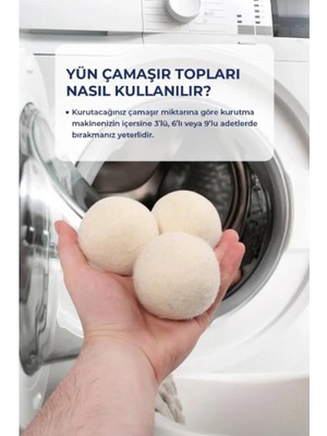 Mikasso 3'lü Yün Kurutma Topu Seti Bej Belirtilmemiş Tr