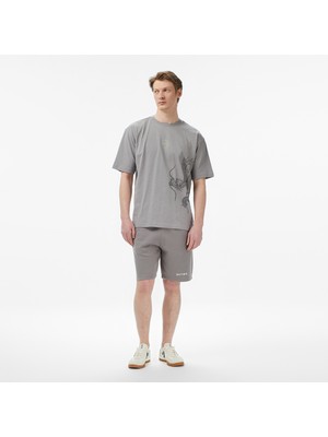 UNITED4 Regular Fit Erkek Gri Şort.GRI