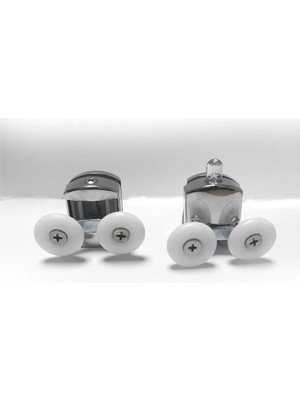 Mikasso Cross Metal Gövdeli Plastik Tekerli Kabin Rulmanı 1 Takım Alt ve Üst Uyumlu Plastik