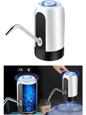 Mikasso Şarjlı Otomatik Damacana Su Pompası ( Tek Motorlu ) Siyah Tr