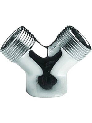 Mikasso Çamaşır Makinası Musluğu Çatalı Çift Çatal Krom