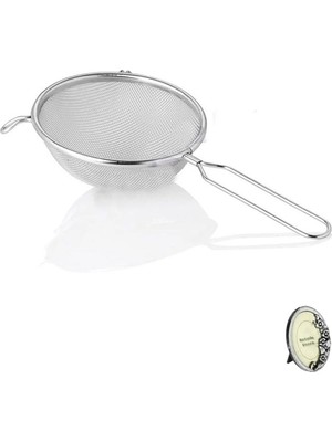Mikasso Metal Süzgeç 17 Cm, Tel Süzgeç, Haşlama Süzme Metal