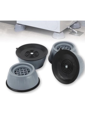 Mikasso Çamaşır ve Kurutma Makinesi Titreşim Engelleyici Stoper Seti (4'lü) Gri