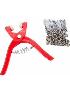 Mikasso Yuvarlak Halkalı Kuş Gözü Pensesi 9.5 mm - Bebek Elbise Çıtçıt Montaj Seti