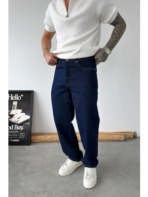 HAFKA Koyu Mavi Premium Basic Regular Pantolon