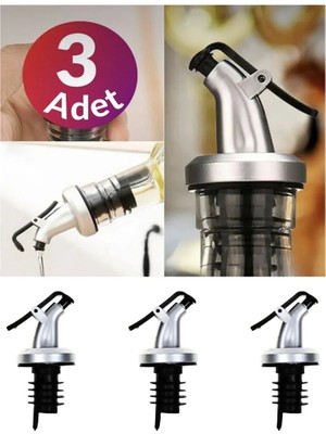 Mikasso Yağdanlık Kapağı 3ADET Damlatmaz Başlık Yağlık Sızdırmaz Damlatmaz Kapak Gri