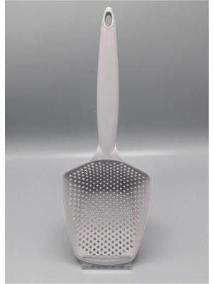 Mikasso Süzgeçli Kepçe Mantı Kepçesi Gri 33,50CM.MOE Plastik 1 Parça Plastik
