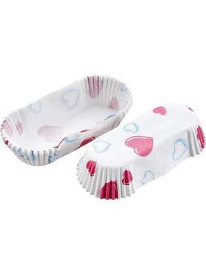 Mikasso Mini Ekler Kapsülü Kağıt Kek Kapsülü Mini Tart Kek Kapsülü Muffin Ekler Kalıbı Kiraz Kağıt Gümüş