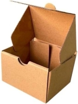 Mikasso 9x7,5x5,5cm Kutu - 0,1 Desi Kutu - Tek Oluklu - Kraft - 25 Adet Kahverengi 9 x 7,5 x 5,5