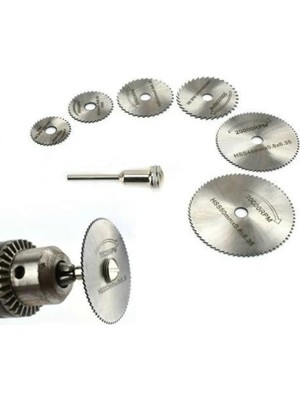 Mikasso Metal 6 Parça Mini Yuvarlak Ahsap Kesme Ucu