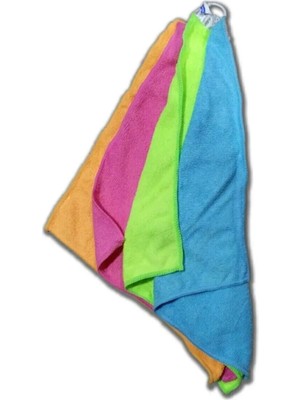 Mikasso Mikrofiber Temizlik Bezi 4 Adet – Çok Amaçlı, Iz Bırakmayan Temizlik Bezi Mavi Tr