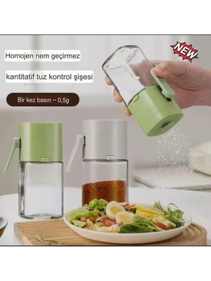 Mikasso Her Basımda 0,5 gr Tuz Baharat Vs. Atan Ölçülü Nem Geçirmez Baharatlık Plastik