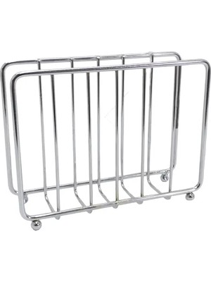 Mikasso Masa ve Tezgah Üstü Kafes Krom Peçetelik Bej Krom