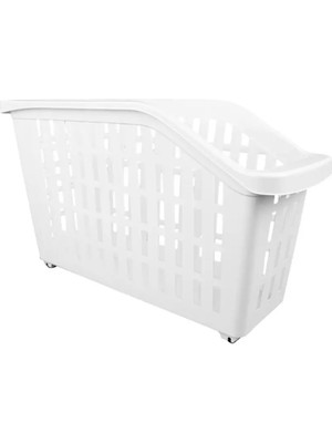 Mikasso | Tekerlekli Düzenleyici Sepet, 13 L, Pratik ve Taşınabilir Tasarım Plastik 45 x 45 Tr