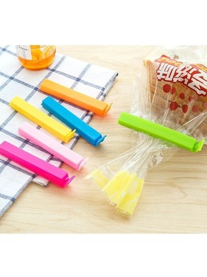 Mikasso 8'li Poşet Klipsi Plastik Beyaz