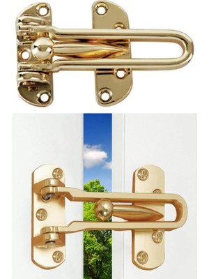 Mikasso Ev Ofis Kapısı Çelik Kapı Emniyet Kilidi Emniyet Kelepçesi Kapı Arkası Kilit Paslanmaz Mandalı Kilit