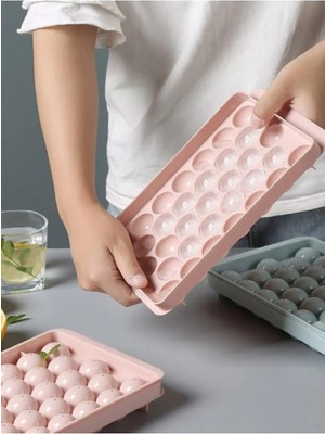 Mikasso Buz Kalıbı Çikolata Kalıbı Yuvarlak Plastik Bar Parti Aksesuarı Izgara Buz Kalıbı Plastik