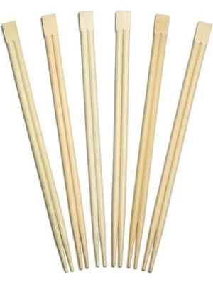 Mikasso Bambu Çin Çubuğu 23 cm -5 Çift Ahşap Beyaz