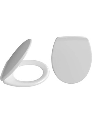 Mikasso Standar Klozet Kapagı Beyaz Esnek Plastik Plastik