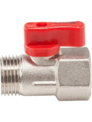Mikasso Mini Küresel Vana 1/2'' - Kırmızı