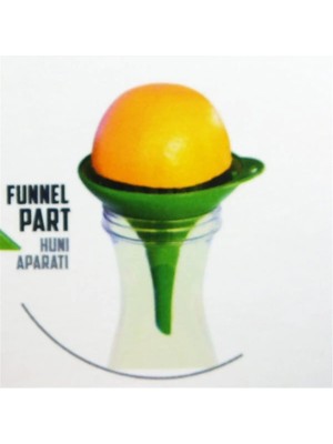 Mikasso Plastik Hunili Hazneli Limon Portakal Narenciye Sıkacağı Plastik
