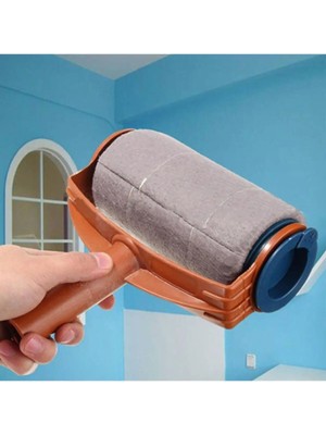 Mikasso Damlatmayan Rulo Boya Fırçası Kolay Duvar Tavan Boyama Fırçası Uzatma Aparatlı