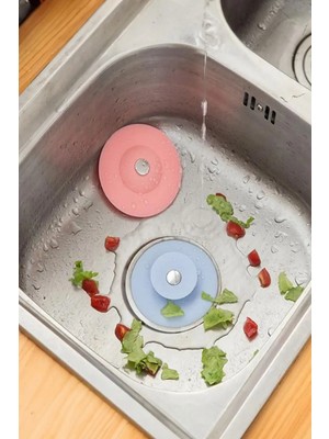 Mikasso Silikon Kilitli Lavabo ve Küvet Tıpa – Duşakabin Süzgeci ve Lavabo Tıkacı, Su Sızdırmaz Plastik