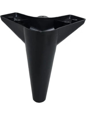 Mikasso Zirve Ayak (4 Adet)Ünite,tv Sehpası,koltuk,puff,dolap,komidin,şifonyer ve Baza Ayak Siyah