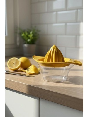 Mikasso Limon ve Portakal Sıkacağı 0,40 Lt – Kapaklı / Şeffaf Ölçü Kabı Plastik