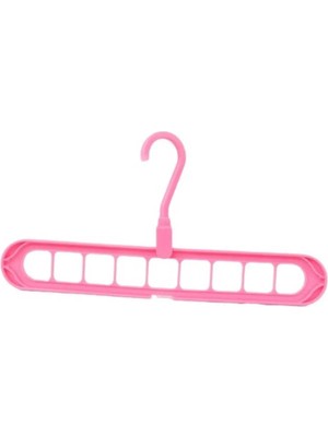 Mikasso 9 Bölmeli Sihirli Akıllı Askı Dolap Gardrop Düzenleyici Plastik Beyaz