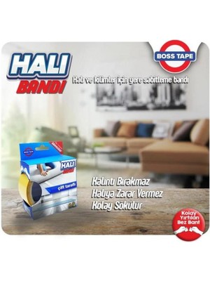 Mikasso Halı Kaydırmaz Bant Çift Taraflı Halı,kilim,paspas KAYDIRMAZ/50MMX5MT-1AD