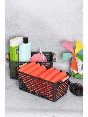 Mikasso 4 Adet Buzdolabı Içi Düzenleyici Sebze Meyve Sepeti Mutfak Banyo Tezgah Altı Üstü Organizer Plastik