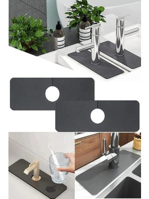 Mikasso Su Emici Mutfak Lavabo Altı Banyo Lavabo Altı Mat Belirtilmemiş Gri