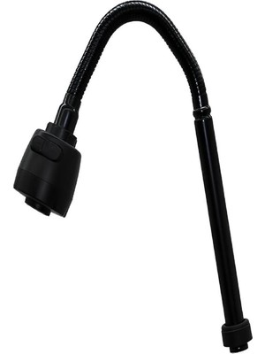 Mikasso Oynar Başlı Metal Musluk Kubarı Siyah