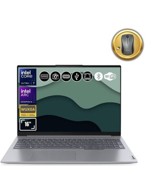 Lenovo Thinkbook 21MS008RTR ATL90 ULTRA7-155H 8gb Ram 1tb SSD Arc Graphics 16" Fdos Notebook+Mouse