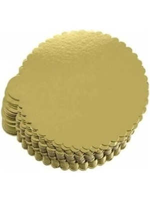 Mikasso 20 cm Pasta Altı 50 Adet Gold Renk Kağıt Altın