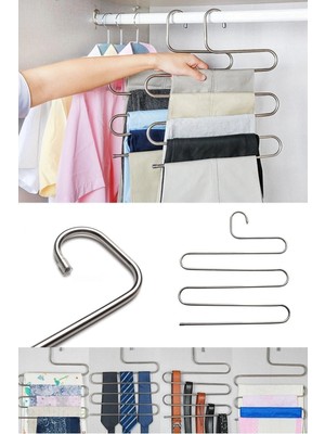 Mikasso Pantolon Askısı Metal Akıllı Askı 1 Adet Metal Beyaz Tr