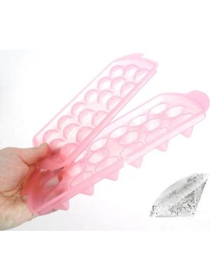 Mikasso 2 Adet Plastik Bölmeli Buz Dolabı Buz Kalıbı Buz Yapma Aparatı Plastik
