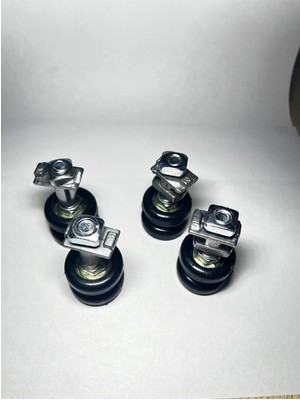 Mikasso 1 Takım (4 Adet) Katlanır Cam Balkon Tekeri Siyah