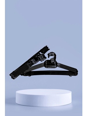 Mikasso Plastik Elbise Askısı 48 Adet Ekonomik Elbise Askılığı Askılık Etek Askısı Pantolon Askısı Metal Mav