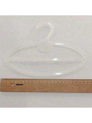 Mikasso 30 Adet Plastik Eşarp ve Şal Askısı Plastik Beyaz Tr