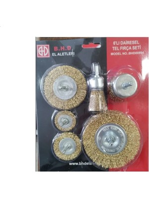 Mikasso 6'lı Pimli Tel Fırça Seti Hobi Fırça