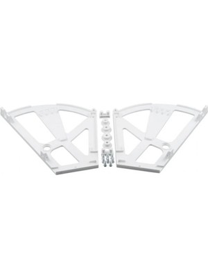 Mikasso 2 Li Rulmanlı Ayakkabılık Aparatı Beyaz ( 2 Paket ) - Dolap Içi Düzenleyiciler - Tek Ebat Plastik