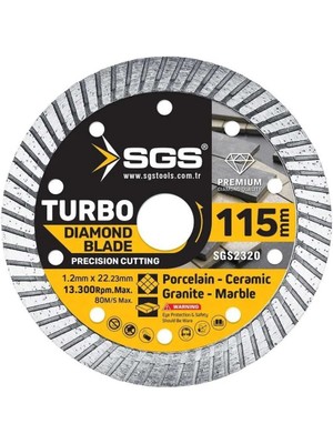 Mikasso Sgs Granit Porselen Seramik Kesici 115 mm Premıum Kalite Turbo