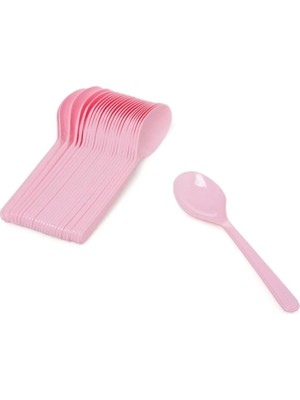 Mikasso Pembe Party Dreams 25'li Kaşık Plastik
