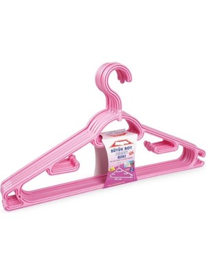 Mikasso Büyük Boy Dönerli Smart Askı 6 Lı 42 cm Plastik Ekru
