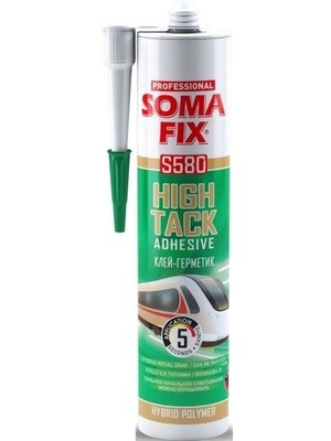 Mikasso S580 Hightack Hibrit Yapıştırıcı-Korniş-Çıta-Ayna-Metal Yapıştırıcı-Çok Kuvvetli-Pratik Ürün Beyaz B