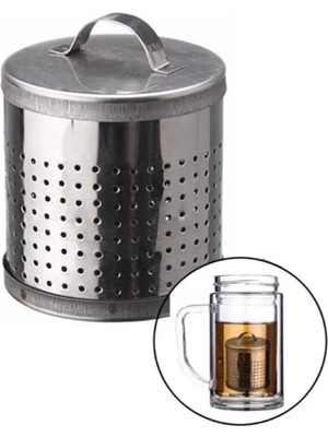 Mikasso Büyük Metal Çay Süzgeci Metal